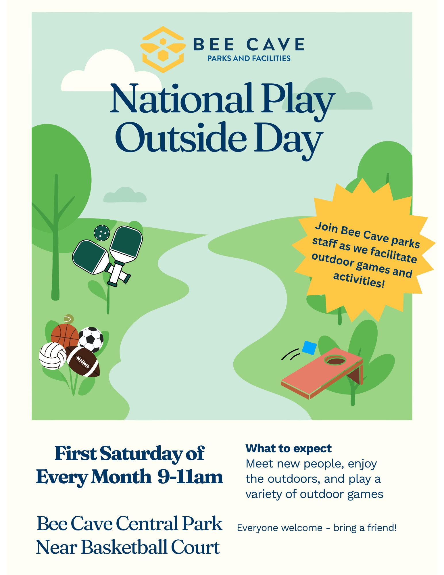 National Play Outside Day Flyer
