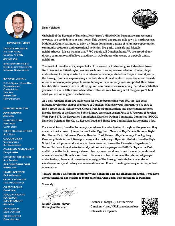 New Residents Letter 2025 Page 1