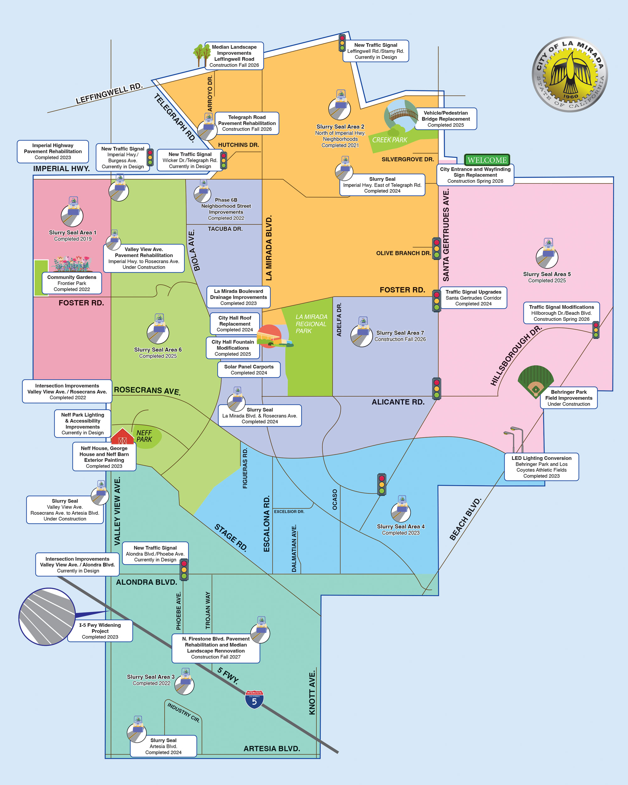 2026 Capital Improvement Projects Map