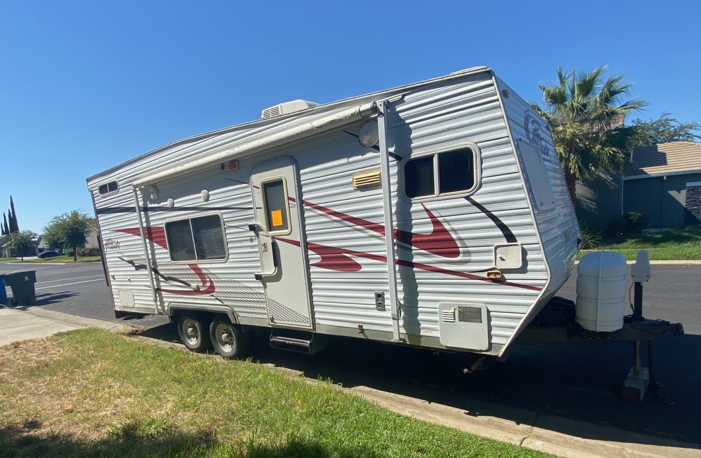 Travel Trailer Stored in RW